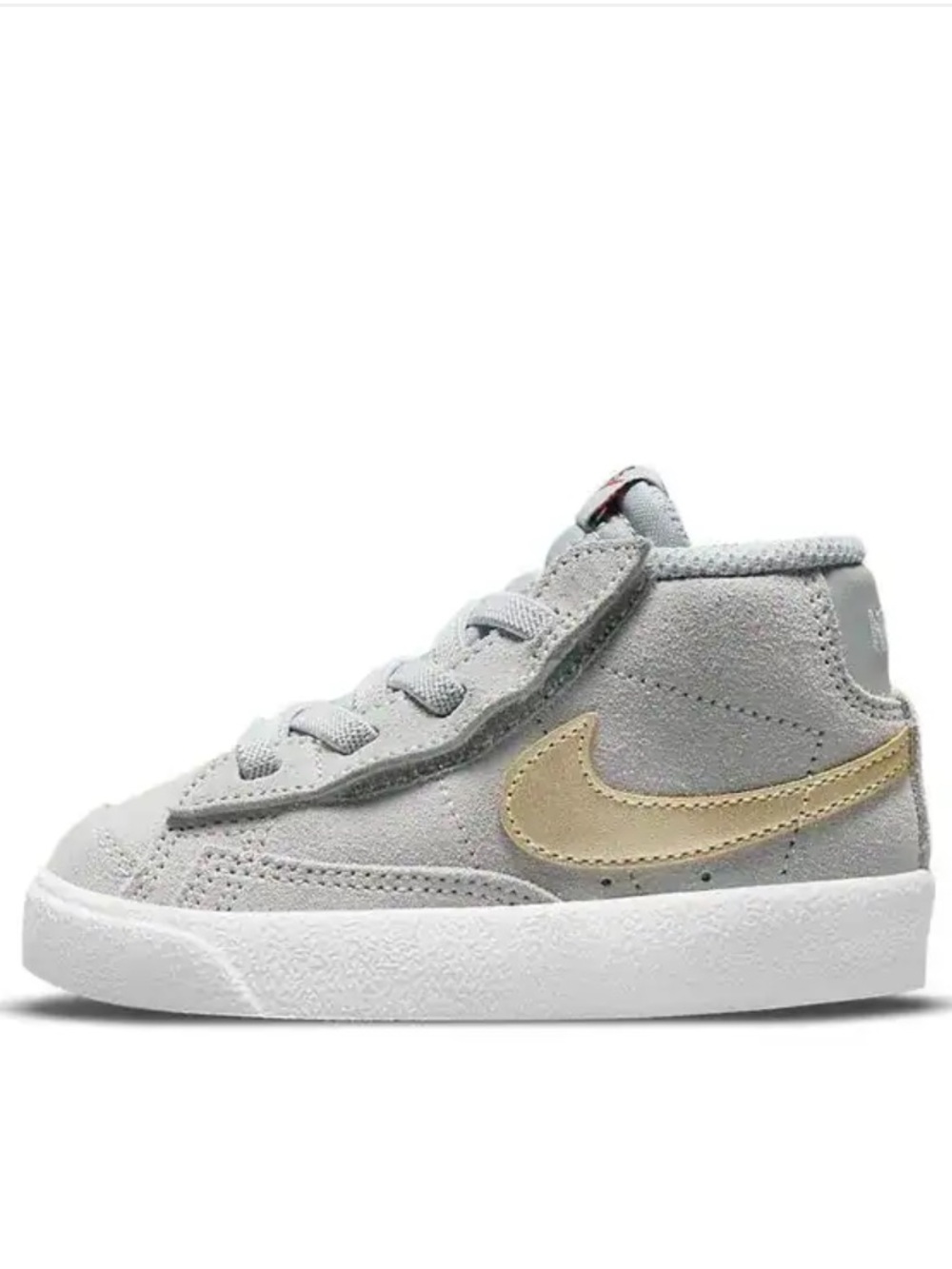 Nike Infant BLAZER MID '77 TD 'GREY METALLIC GOLD STAR’ NWT
